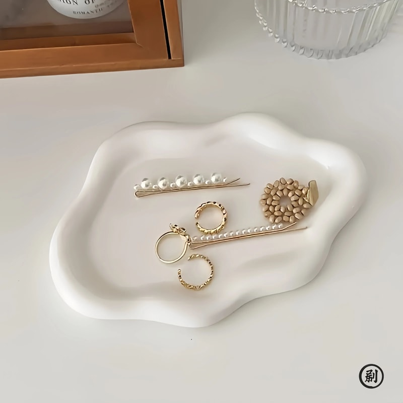 Light Luxury Plastic Jewelry Display Tray Decorative Plate 5