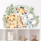 Cute Cartoon Animal Wall Stickers Rainbow Kids Room Decals 6