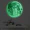 3D Glow In The Dark Moon Wall Sticker Luminous PVC Decal 5
