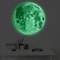 3D Glow In The Dark Moon Wall Sticker Luminous PVC Decal 5