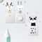 Cute Cartoon Animal Light Switch Wall Stickers Kids Room 4