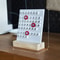 DIY Perpetual Desk Calendar Acrylic Blocks Wooden Base 10