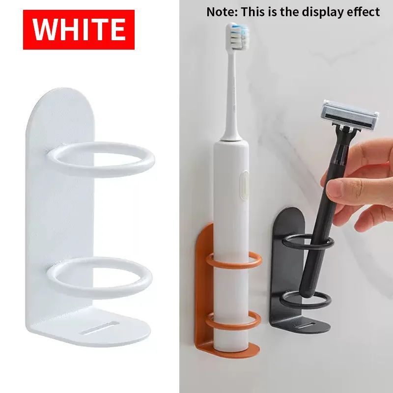 Wall Mounted Metal Toothbrush Holder No Drill Bathroom Rack 7