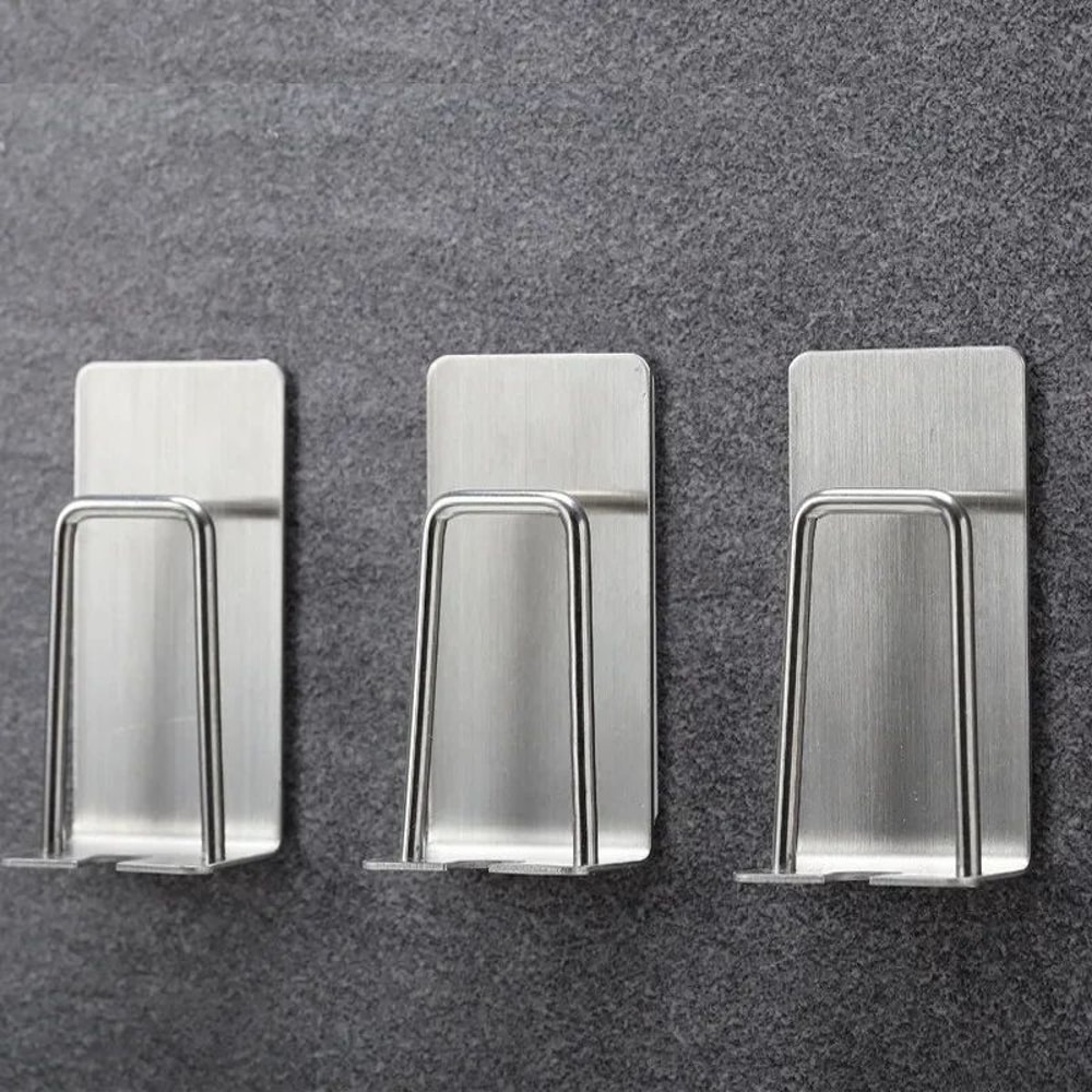 Stainless Steel Wall Mount Toothbrush Holder Bathroom Rack 7