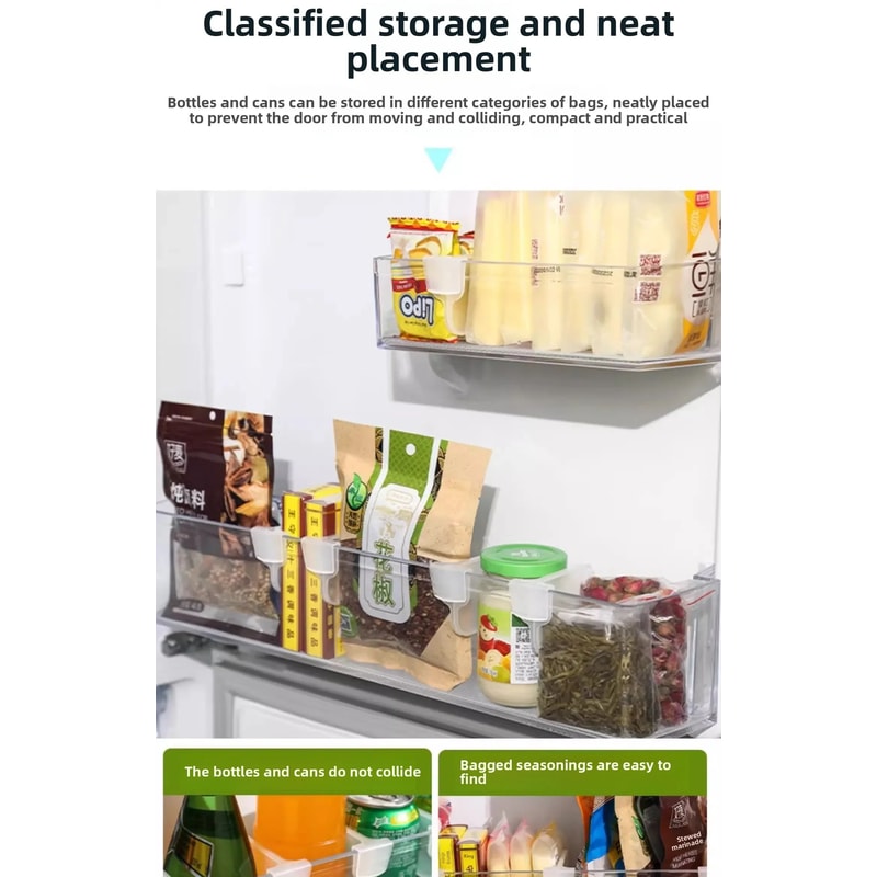 Adjustable Refrigerator Organizer Shelf Fridge Storage Divider 7