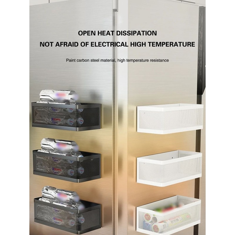 Magnetic Refrigerator Side Storage Rack Kitchen Organizer 8