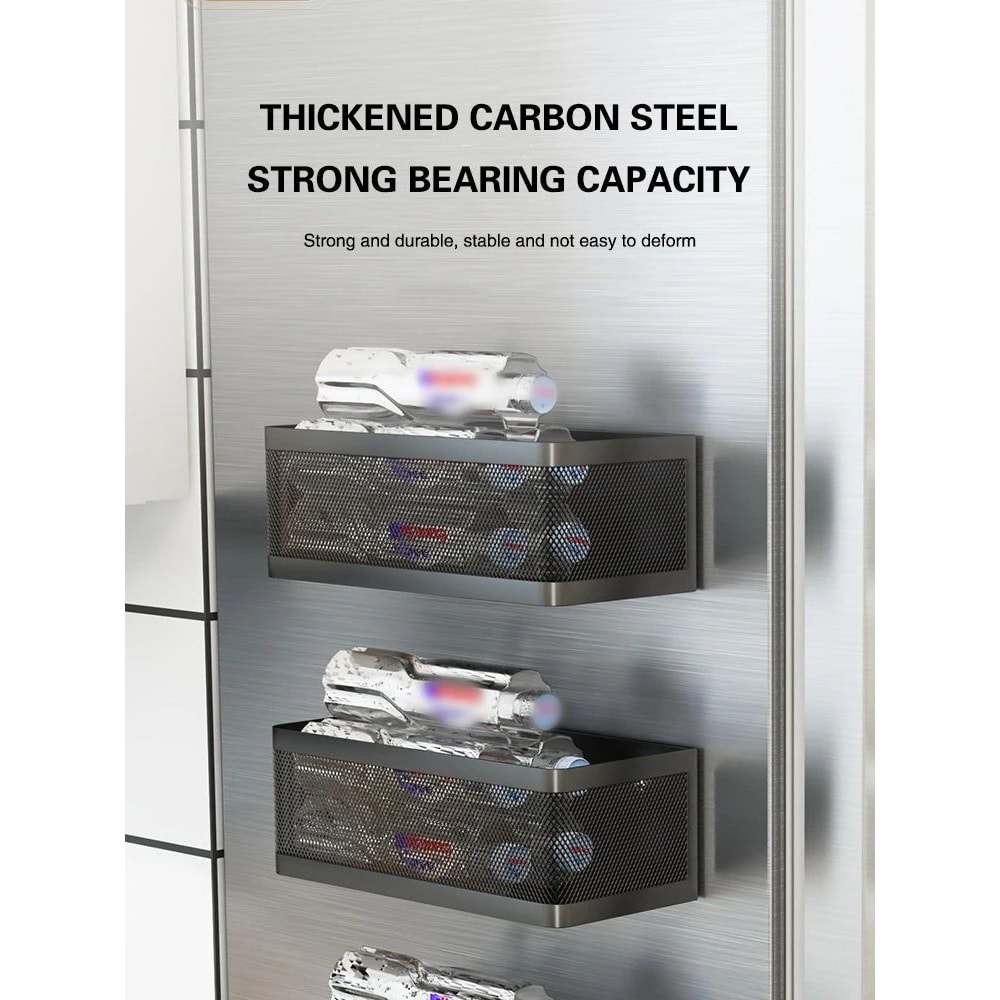 Magnetic Refrigerator Side Storage Rack Kitchen Organizer 9