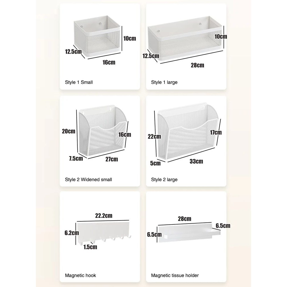 Magnetic Refrigerator Side Storage Rack Kitchen Organizer 11