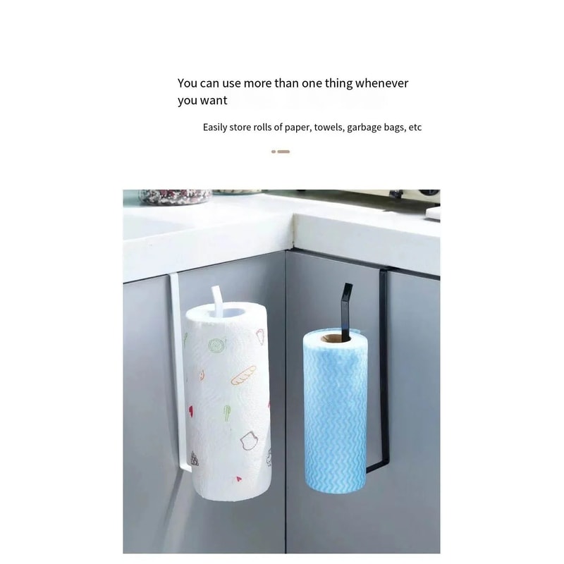 Kitchen Tissue Holder Organizer Rack Paper Towel Storage Shelf 7