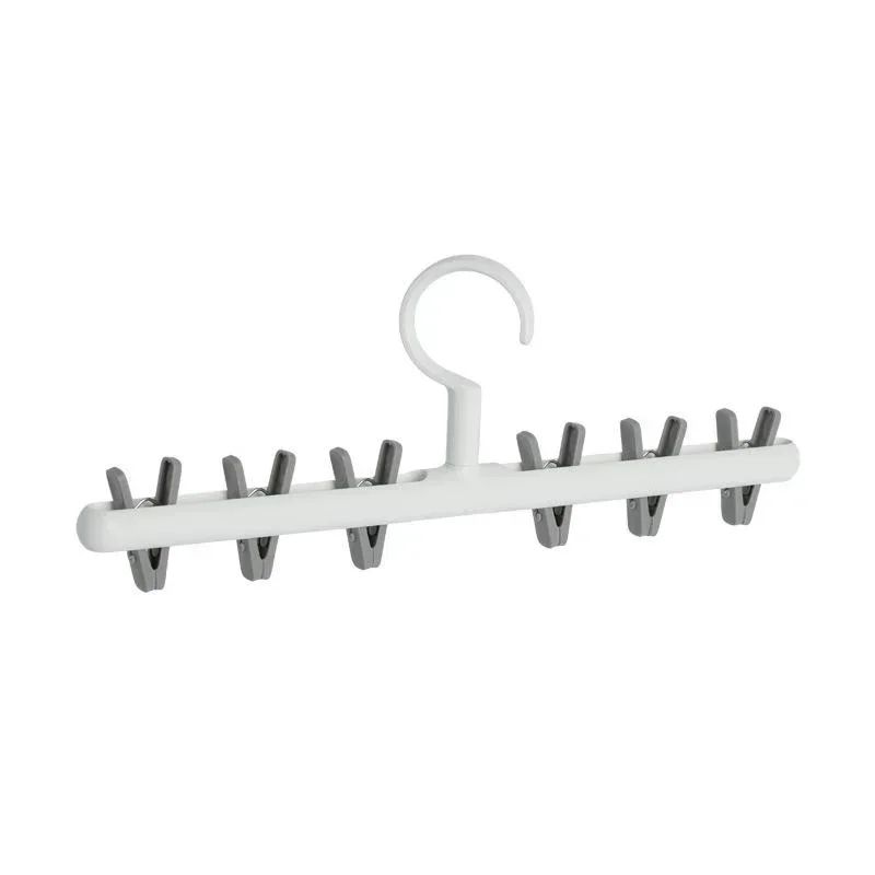 6 Clip Hat Socks Organizer Rack Multifunction Closet Hanger 6