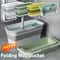 Foldable Rectangular Mop Bucket Large Laundry Washing Basin 1