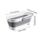 Foldable Rectangular Mop Bucket Large Laundry Washing Basin 9