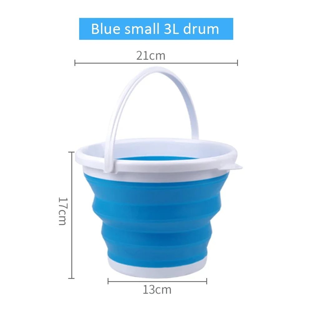 Foldable Rectangular Mop Bucket Large Laundry Washing Basin 14