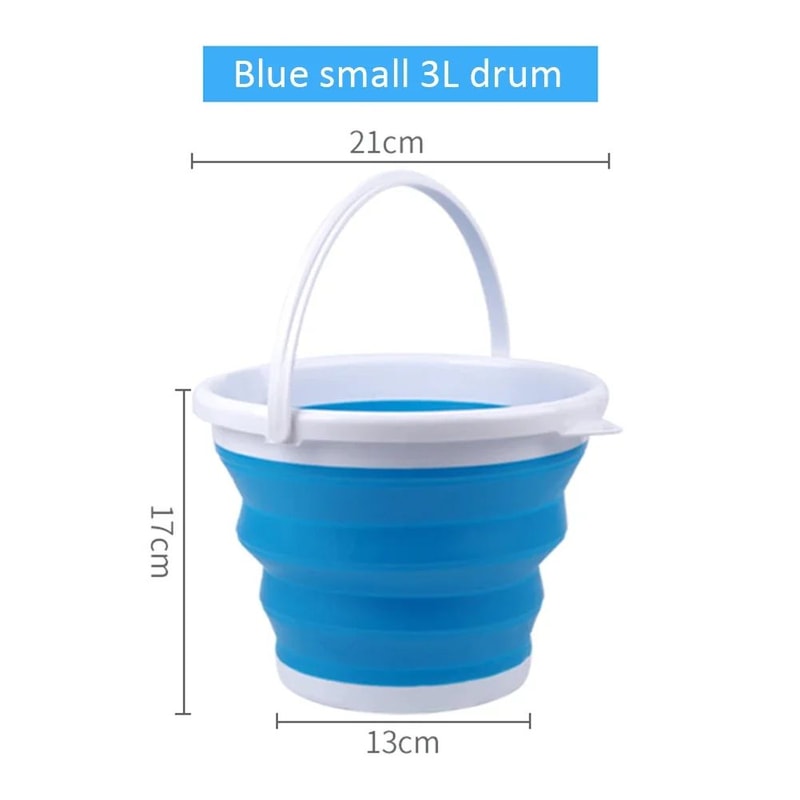 Foldable Rectangular Mop Bucket Large Laundry Washing Basin 14