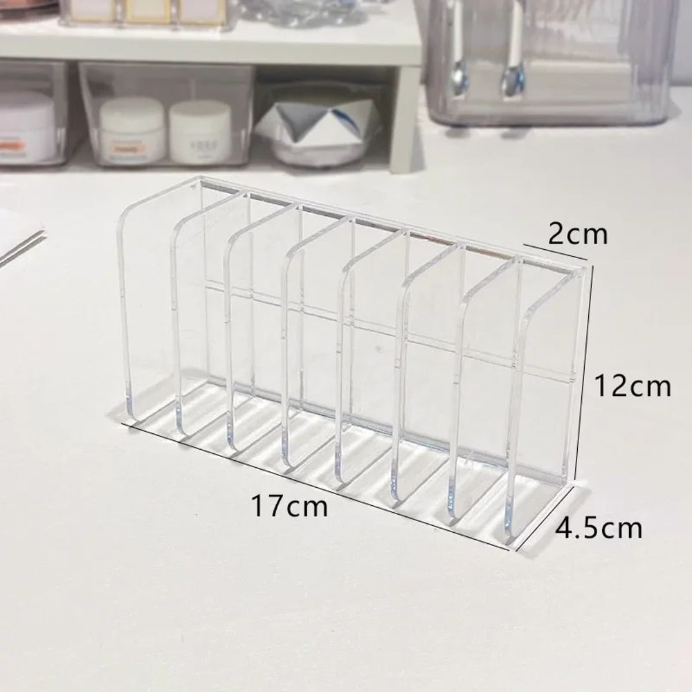 7 Grid Acrylic Eyeshadow Organizer Cosmetic Display Tray 7