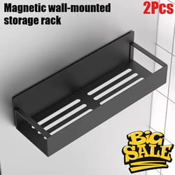 magnetic refrigerator side storage rack kitchen organizer shelf