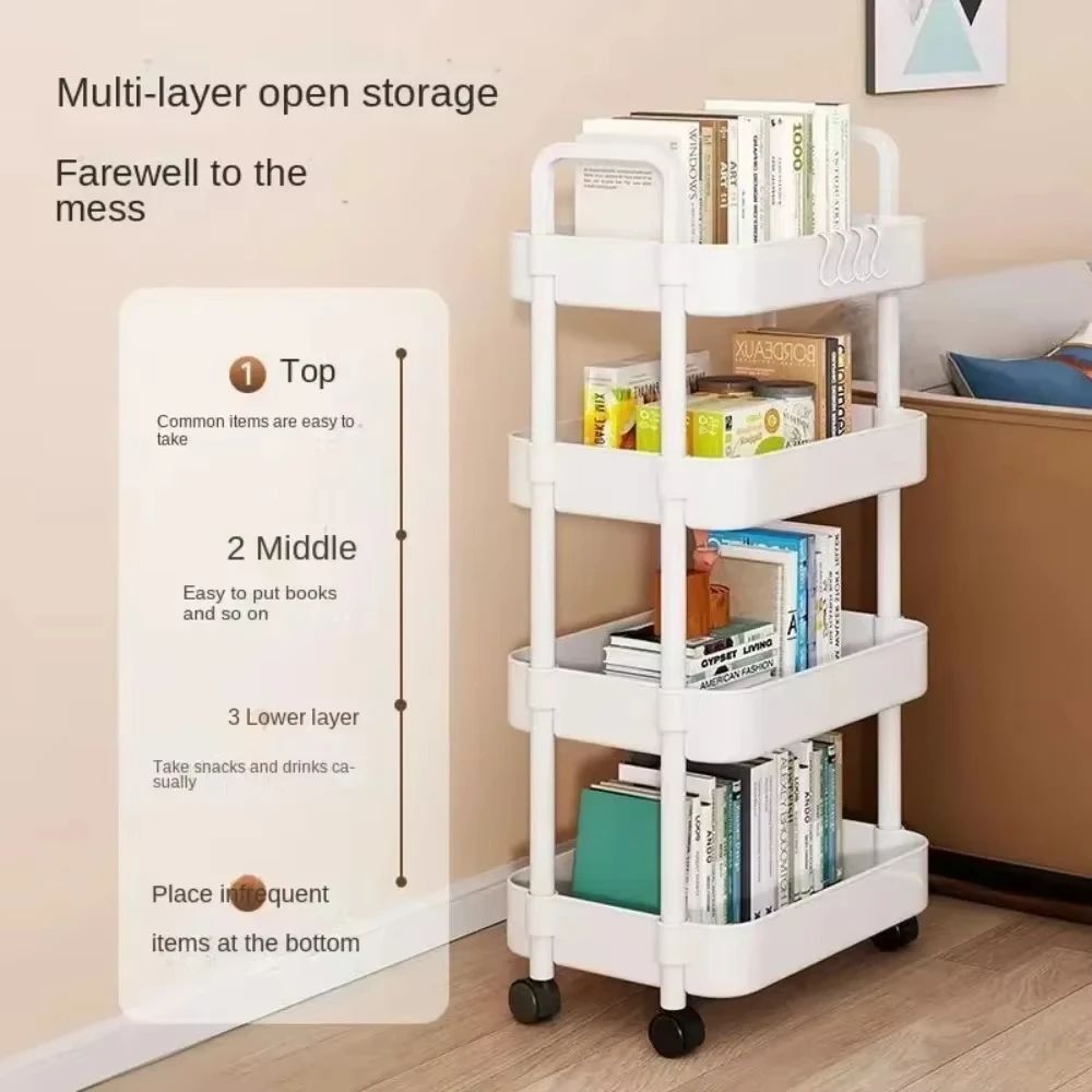 35 Layer Rolling Storage Trolley Cart With Wheels Organizer 3