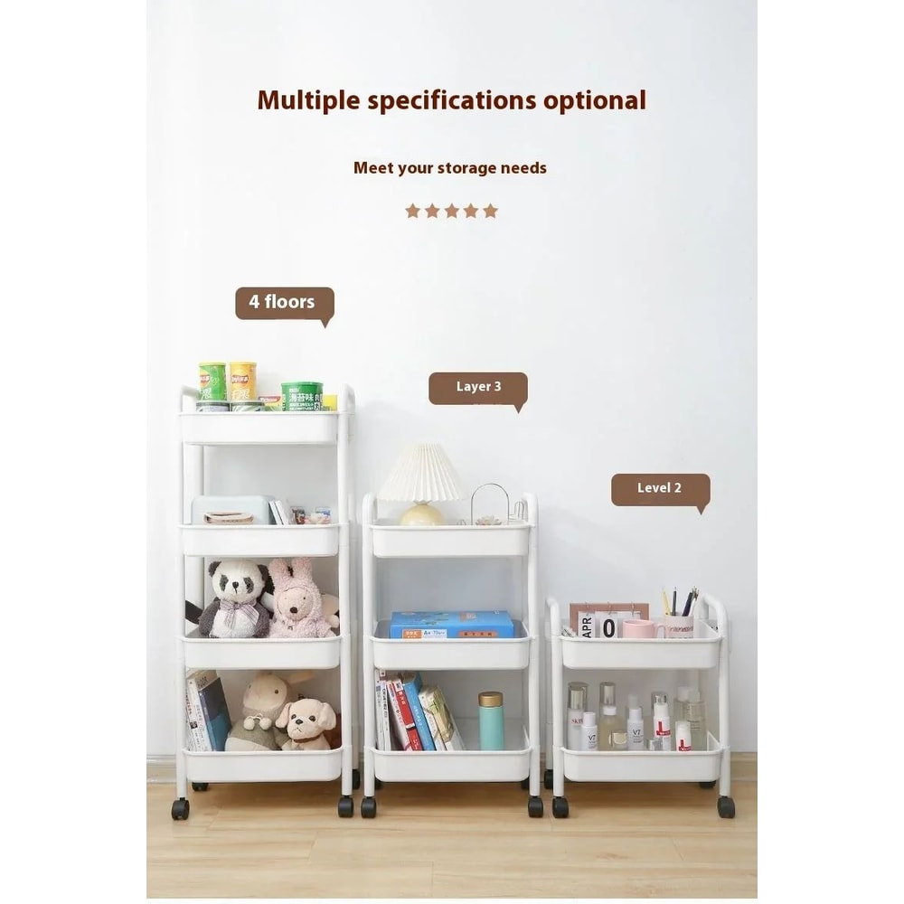 35 Layer Rolling Storage Trolley Cart With Wheels Organizer 6