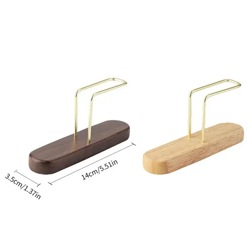Wooden Coffee Filter Paper Holder Vertical Storage Rack 5