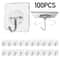 Waterproof Self Adhesive Wall Hooks Heavy Duty Sticky Hooks 17