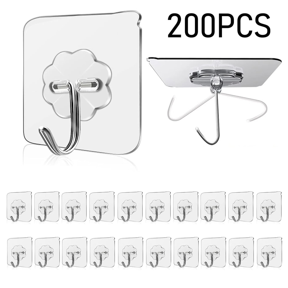 Waterproof Self Adhesive Wall Hooks Heavy Duty Sticky Hooks 19