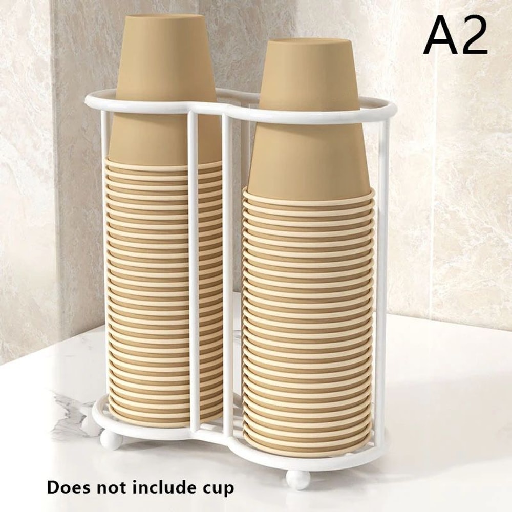 Disposable Cup Holder Organizer Desktop Paper Cup Dispenser 11