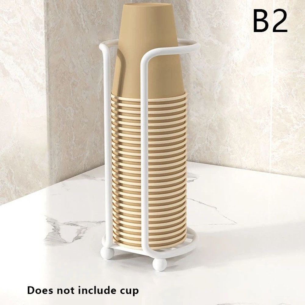 Disposable Cup Holder Organizer Desktop Paper Cup Dispenser 13