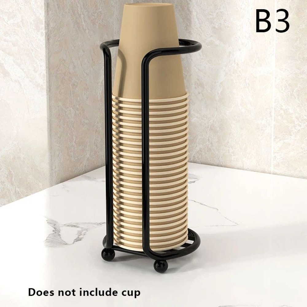Disposable Cup Holder Organizer Desktop Paper Cup Dispenser 14
