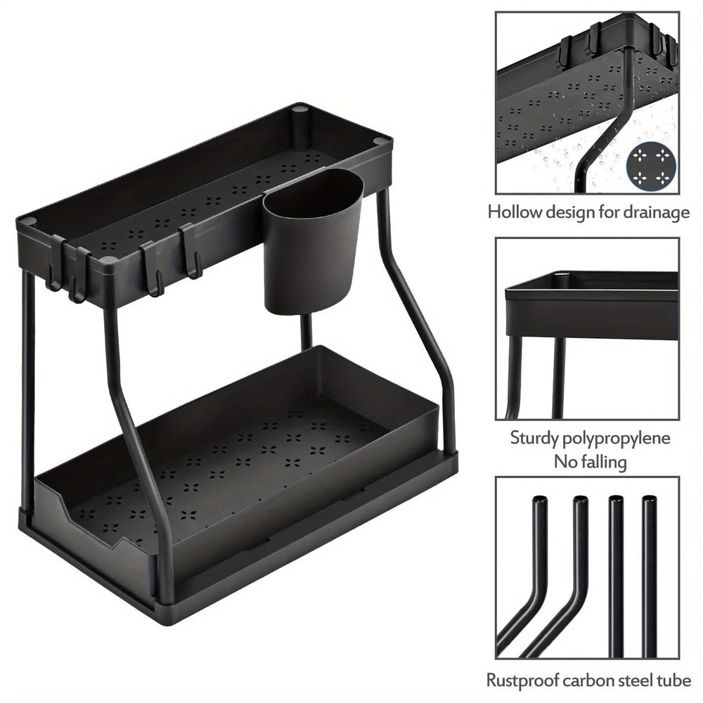 Multi Layer Pull Out Kitchen Storage Rack Organizer 8