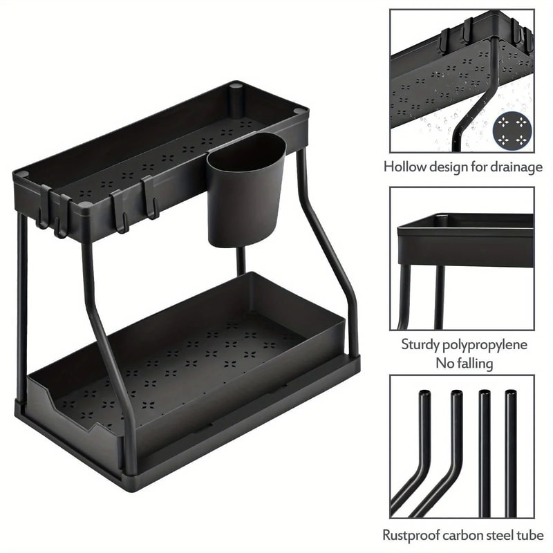 Multi Layer Pull Out Kitchen Storage Rack Organizer 8
