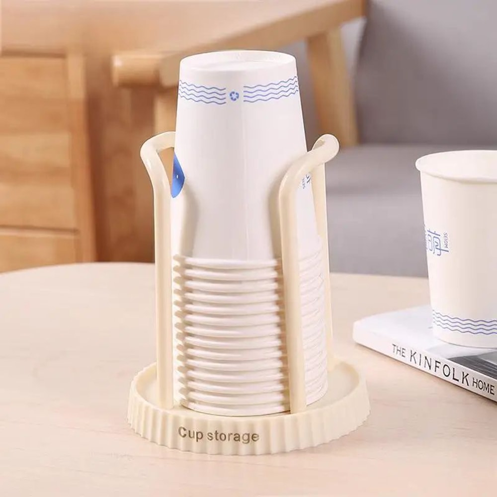 Desktop Disposable Paper Cup Holder Storage Rack 5