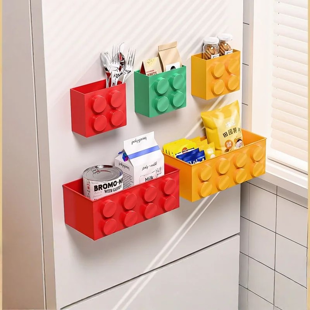 Magnetic Refrigerator Storage Rack Wall Mounted Organizer 6