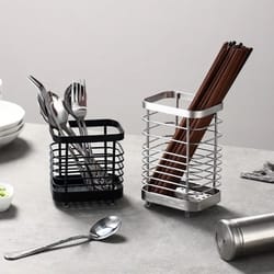stainless steel hanging cutlery holder kitchen drainer