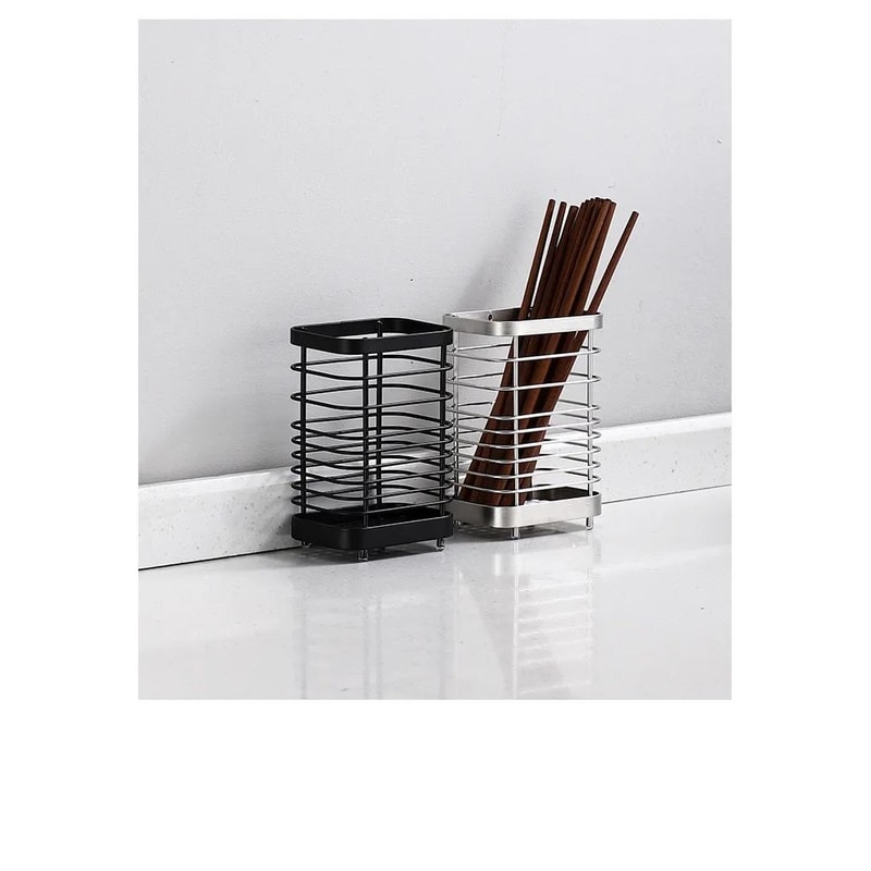 Stainless Steel Hanging Cutlery Holder Kitchen Drainer 7