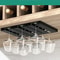 Under Cabinet Wine Glass Rack No Drill Holder 6
