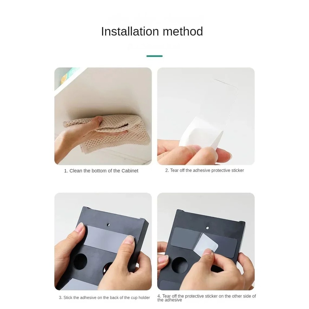 Under Cabinet Wine Glass Rack No Drill Holder 10