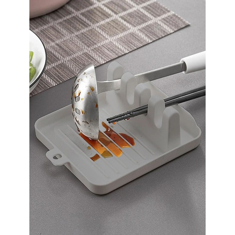 Kitchen Utensil Drainer Rack Spatula Spoon Holder 0