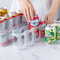4 Compartment Beverage Can Organizer Fridge Storage Rack 0