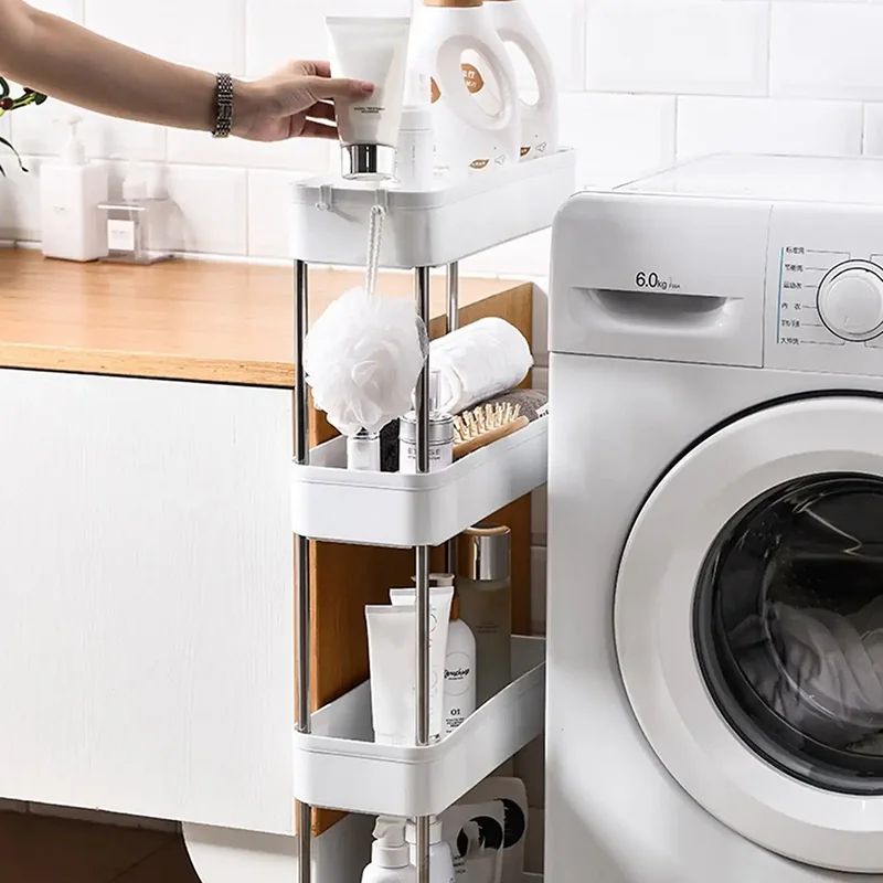 Slim Rolling Storage Cart 3 Tier Gap Organizer Rack 3