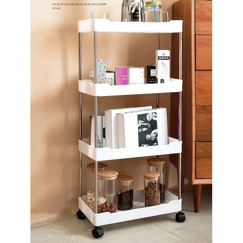 Slim Rolling Storage Cart 3 Tier Gap Organizer Rack 7