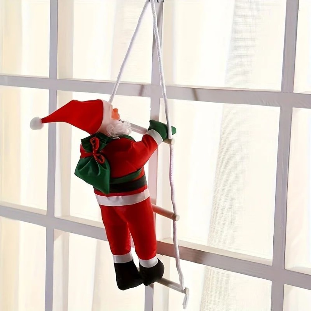 Santa Claus Ladder Wall Decoration Christmas Hanging Decor 1
