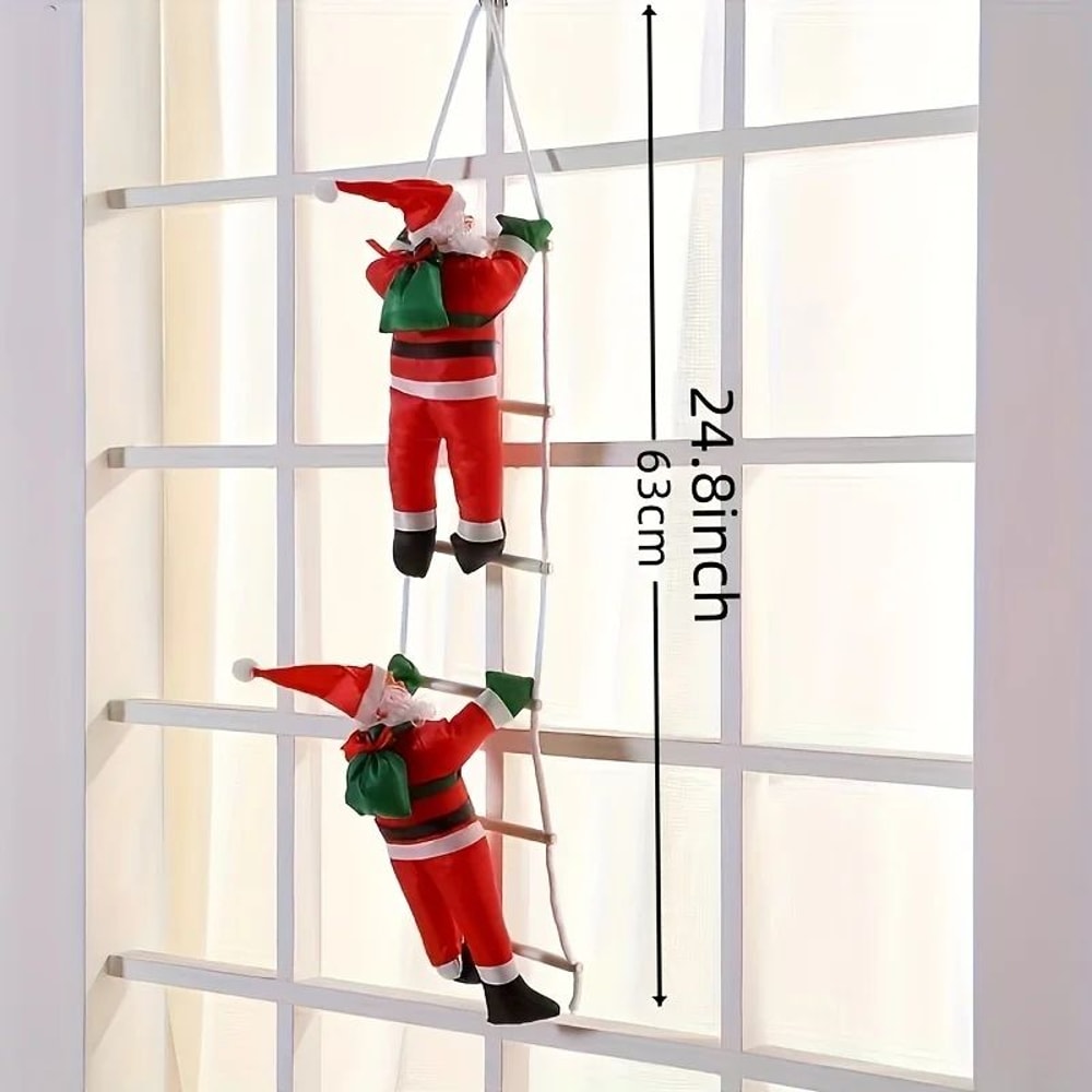 Santa Claus Ladder Wall Decoration Christmas Hanging Decor 2
