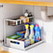 Under Sink 2 Tier Sliding Organizer Pull Out Drawer 11