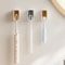 Wall Mounted Toothbrush Holder Adhesive Bathroom Organizer 3