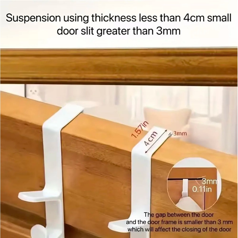 Over The Door Clothes Hanger Rack Bag Organizer 4