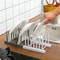 Plastic Dish Drying Rack Bowl And Plate Organizer 6