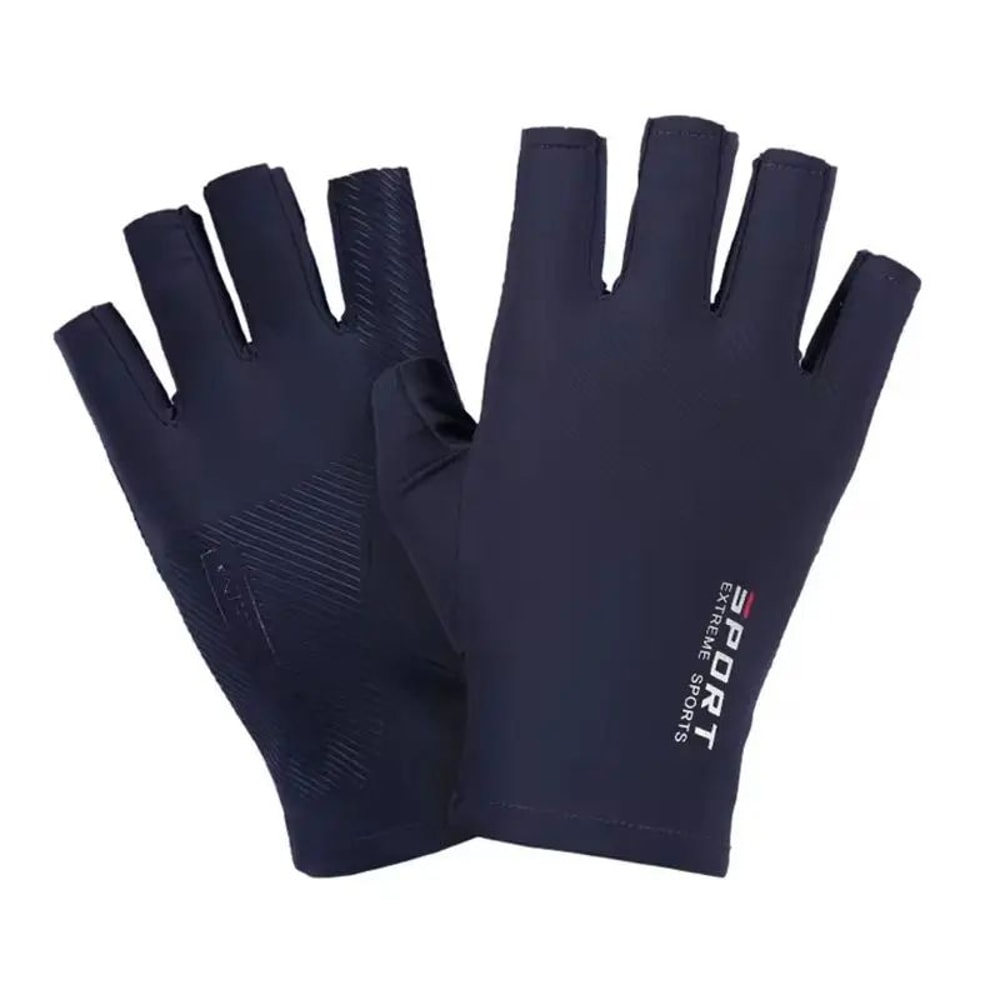 Half Finger Cycling Gloves Ice Silk Breathable Sports Gloves 2