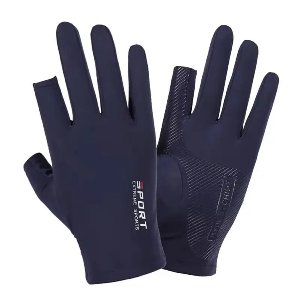 Half Finger Cycling Gloves Ice Silk Breathable Sports Gloves 7