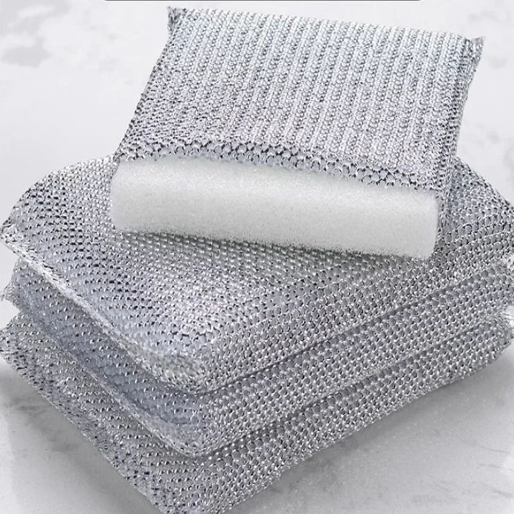 Kitchen Cleaning Sponge Set Scratch Free Dishwashing Pads 3