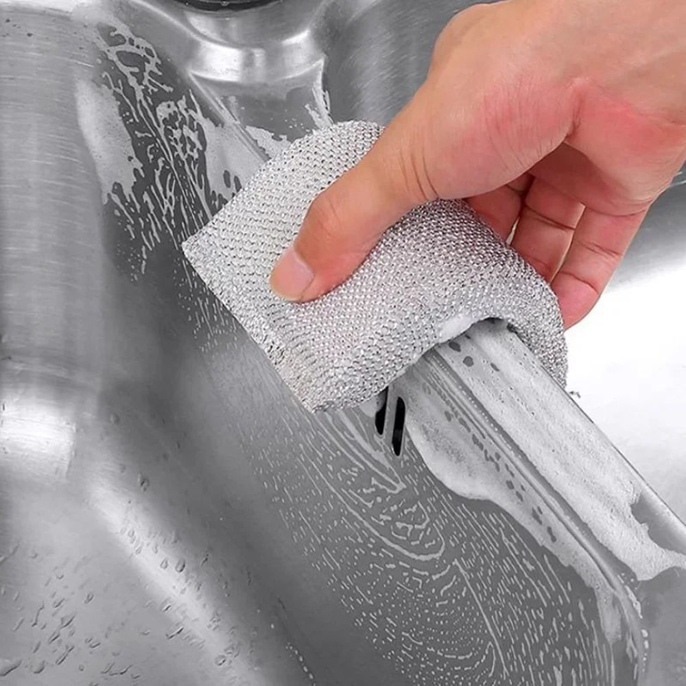 Kitchen Cleaning Sponge Set Scratch Free Dishwashing Pads 5